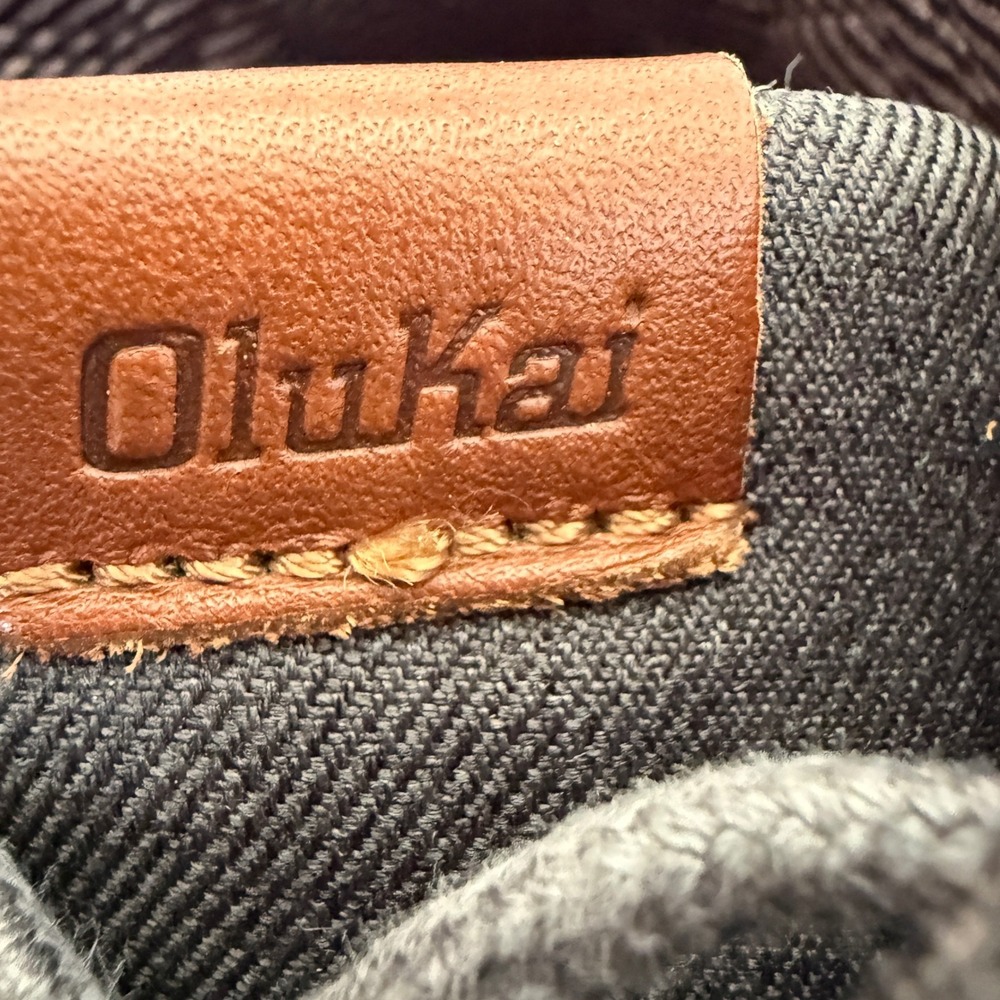 OluKai Nana Hele Men's Chukka Boots Size 10.5 Gray Canvas Lace Up Casual - Picture 12 of 12